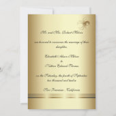 Invitation Araignées d'or Mariage Annouement (Dos)