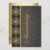 Invitation Araignées d'or Mariage Annouement (Devant / Derrière)