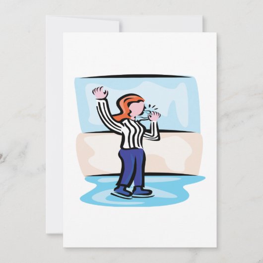 Invitation Arbitre de hockey (Devant)