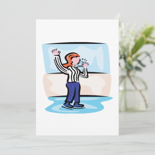 Invitation Arbitre de hockey (Debout devant)