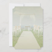 Invitation Arbor Beach Wedding Fête de Mariage (Dos)