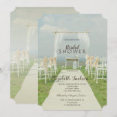 Invitation Arbor Beach Wedding Fête de Mariage (Devant / Derrière)