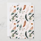 Invitation Arbor - Bohème - Bohème de plumes de verdure (Dos)