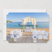 Invitation Arbor de la Plage Tropicale  RSVP (Devant)