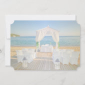 Invitation Arbor de la Plage Tropicale  RSVP (Dos)