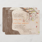 Invitation Arborescence des couleurs d'automne sur l'Invitati (Devant / Derrière)