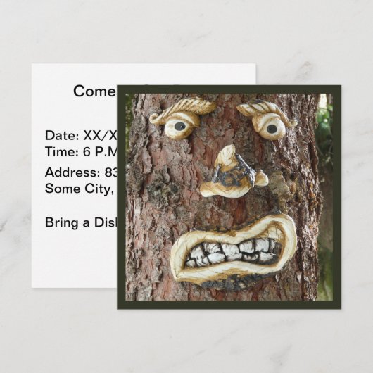 Invitation Arborescence faciale (Devant / Derrière)