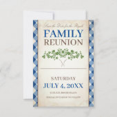 Invitation Arborescence Reunion Familiale Enregistrer La Date (Devant)