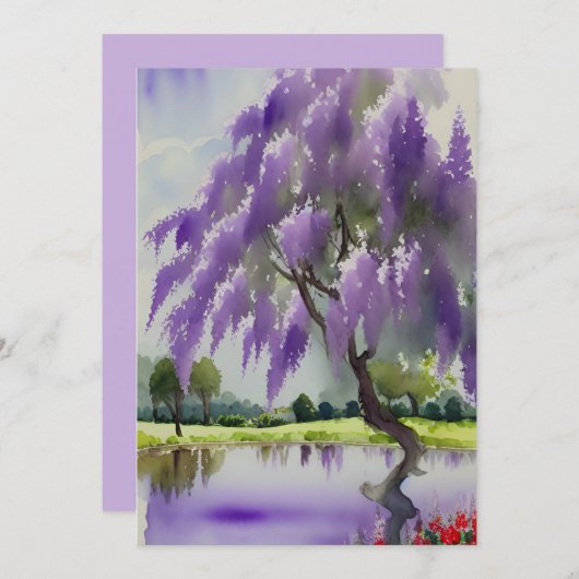 Invitation Arbre à glace (Devant / Derrière)