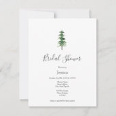 Invitation Arbre à pin aquarelle (Devant)