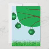 Invitation Arbre à pomme verte (Devant)