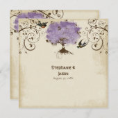 Invitation Arbre à rouleaux moderne Printemps été (Devant / Derrière)