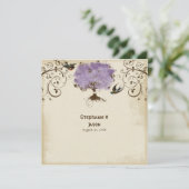 Invitation Arbre à rouleaux moderne Printemps été (Debout devant)