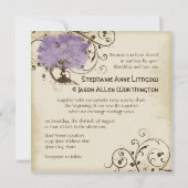 Invitation Arbre à rouleaux moderne Printemps été (Dos)