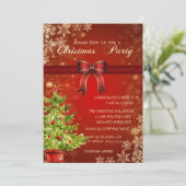 Invitation Arbre aquarelle, Bow Corporate Christmas Party (Debout devant)