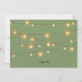 Invitation Arbre aquarelle et lumières Fête d'entreprise (Dos)