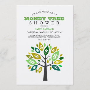 Invitation Arbre Argent Douche