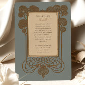 Invitation Arbre Art déco et Mariage de défilement