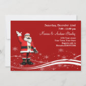 Invitation Arbre blanc de Noël à la fête de Noël des Arrière (Dos)