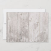 Invitation Arbre boules cône de pin fête de Noël (Dos)