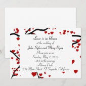 Invitation Arbre cardiaque (Devant / Derrière)