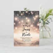 Invitation Arbre céleste enchanté, lueur des étoiles et nuage (Debout devant)