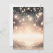 Invitation Arbre céleste enchanté, lueur des étoiles et nuage (Dos)