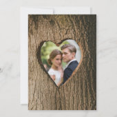 Invitation Arbre Coeur Gradient Photo Mariage Couples Douche (Dos)