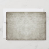 Invitation Arbre Coeur sculpté Rustique et mariage vintage (Dos)