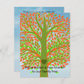 Invitation Arbre d'adoption (Devant / Derrière)