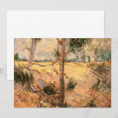 Invitation Arbre dans un champ ensoleillé par Vincent van Gog (Devant / Derrière)