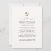 Invitation Arbre d'aquarelle Russe Family Reunion (Dos)