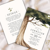 Invitation Arbre d'aquarelle Russe Family Reunion