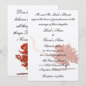 Invitation Arbre d'automne Mariage (Devant / Derrière)