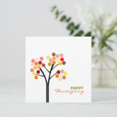 Invitation Arbre d'automne Thanksgiving (Debout devant)