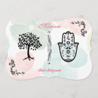 Arbre de Bnai Hamsa de batte de barre d'invitation