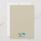 Invitation Arbre de chêne sur Mariage Burlap (Dos)