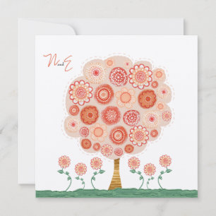 Invitation Arbre de la Tangerine mariage Imprimable Invitatio