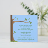 Invitation arbre de la vie ; baby shower (Debout devant)