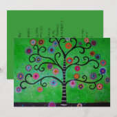 INVITATION ARBRE DE LA VIE BAR/BAT MITZVAH (Devant / Derrière)