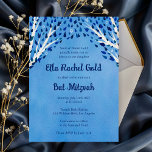 Invitation Arbre de la vie Stars Aquarelle Bat Bar Mitzvah<br><div class="desc">Carte parfaite pour annoncer un bat mitzvah, bar mitzvah ou une autre célébration juive ! L'art fait main pour vous ! ENTIÈREMENT PERSONNALISABLE ! Cliquez sur "Personnaliser" ci-dessus pour modifier le texte. Cliquez sur "modifier à l'aide de l'outil de conception" pour ajuster les polices, les couleurs et les placements et...</div>