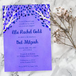 Invitation Arbre de la vie Stars Aquarelle Bat Bar Mitzvah<br><div class="desc">Carte parfaite pour annoncer un bat mitzvah, bar mitzvah ou une autre célébration juive ! L'art fait main pour vous ! ENTIÈREMENT PERSONNALISABLE ! Cliquez sur "Personnaliser" ci-dessus pour modifier le texte. Cliquez sur "modifier à l'aide de l'outil de conception" pour ajuster les polices, les couleurs et les placements et...</div>