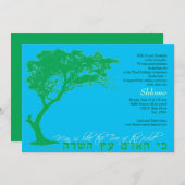 Invitation Arbre de l'invitation de champ (Devant / Derrière)