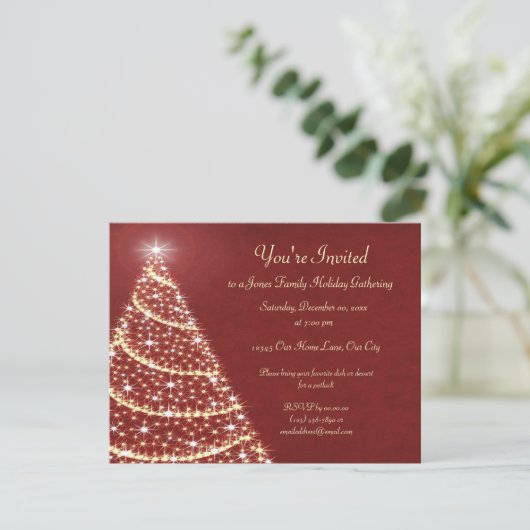Invitation Arbre de Noël (Debout devant)
