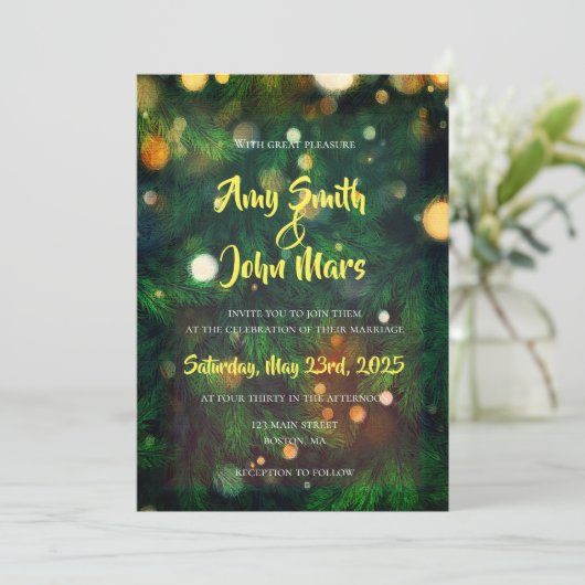 Invitation Arbre de Noël (Debout devant)