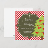 Invitation Arbre de Noël (Devant / Derrière)