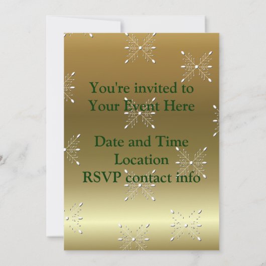 Invitation Arbre de Noël (Dos)