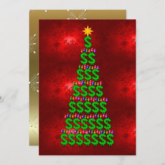 Invitation Arbre de Noël (Devant / Derrière)