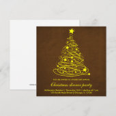Invitation Arbre de Noël (Devant / Derrière)