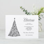 Invitation Arbre de Noël 311 tourbillonnant | SilverMetallic (Debout devant)